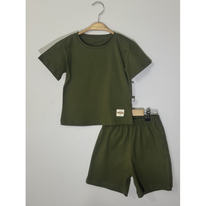 Armalı Basic Kız Erkek Çocuk Yazlık Şortlu Takım